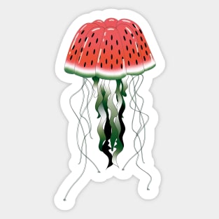 Watermelon Jellofish Sticker